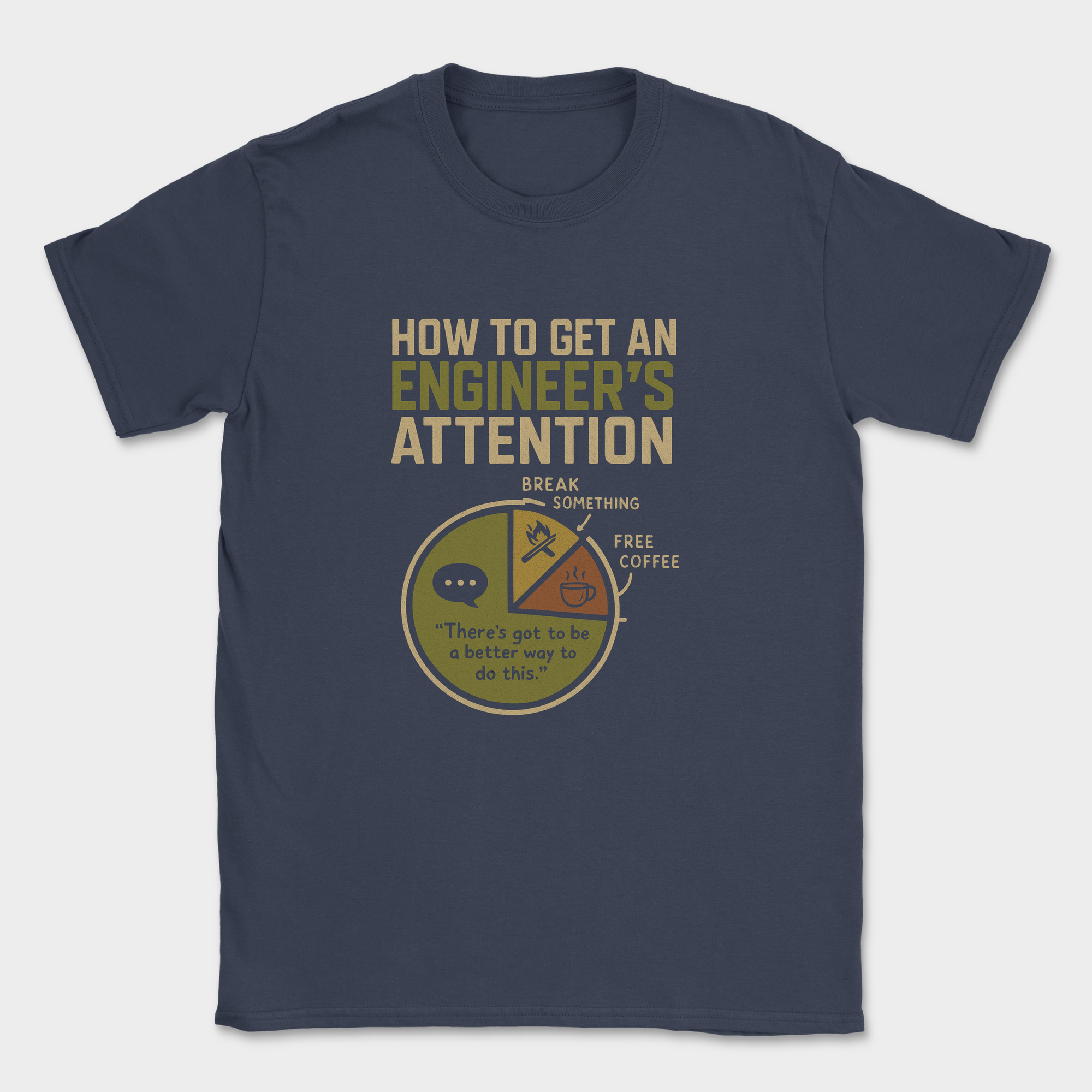 engineer's attention shirt — Navy