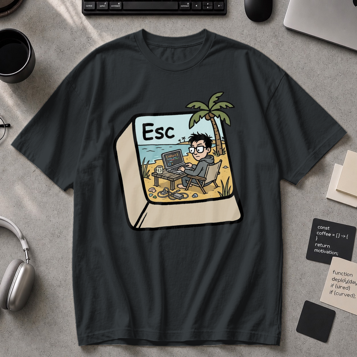 Escape Key Getaway Premium Shirt - Black