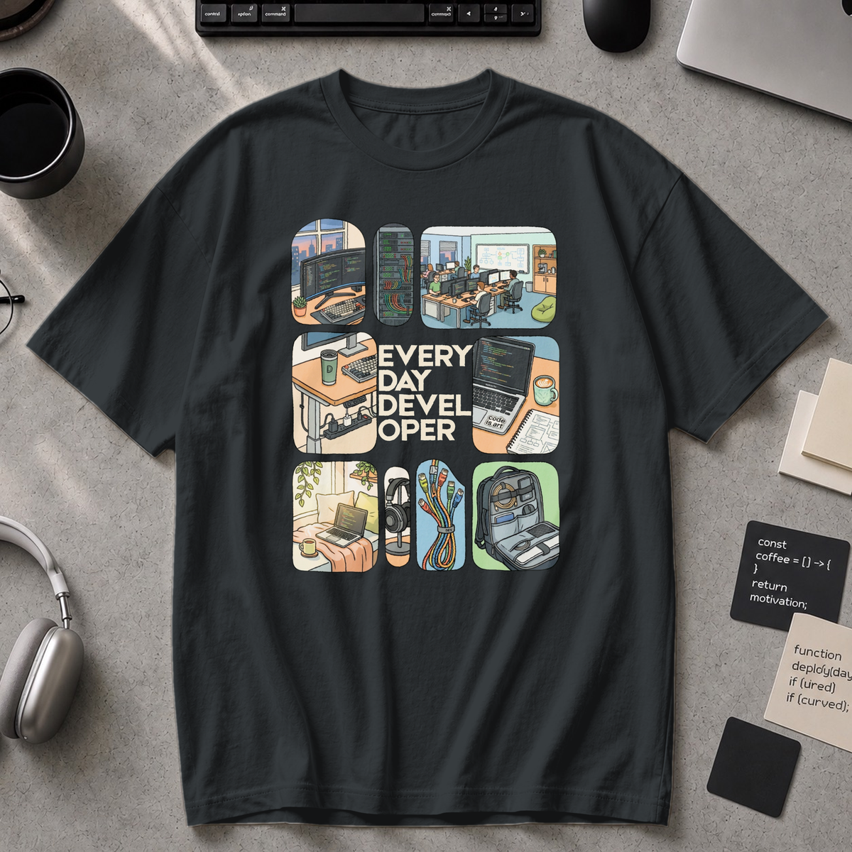 Every Day Developer Premium Shirt - Black