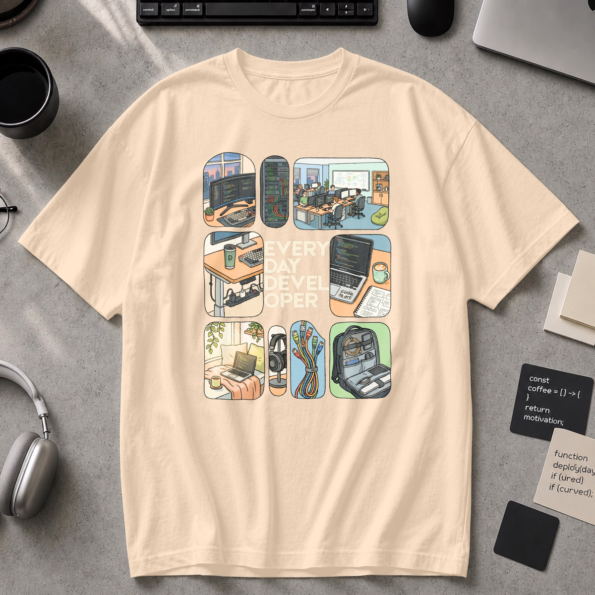 Every Day Developer Premium Shirt - Ivory