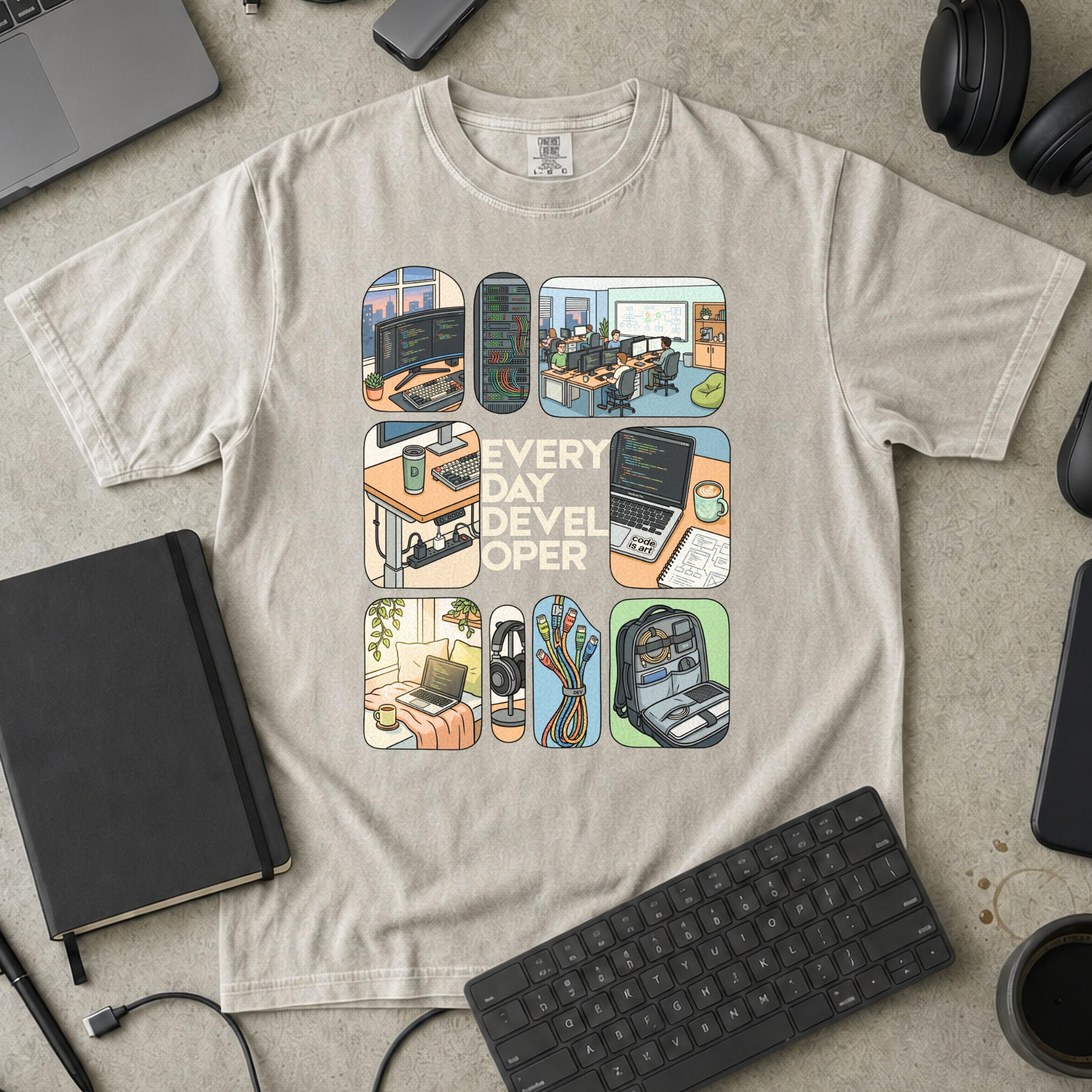 Every Day Developer Premium Shirt — ivory Premium Shirt mock-up