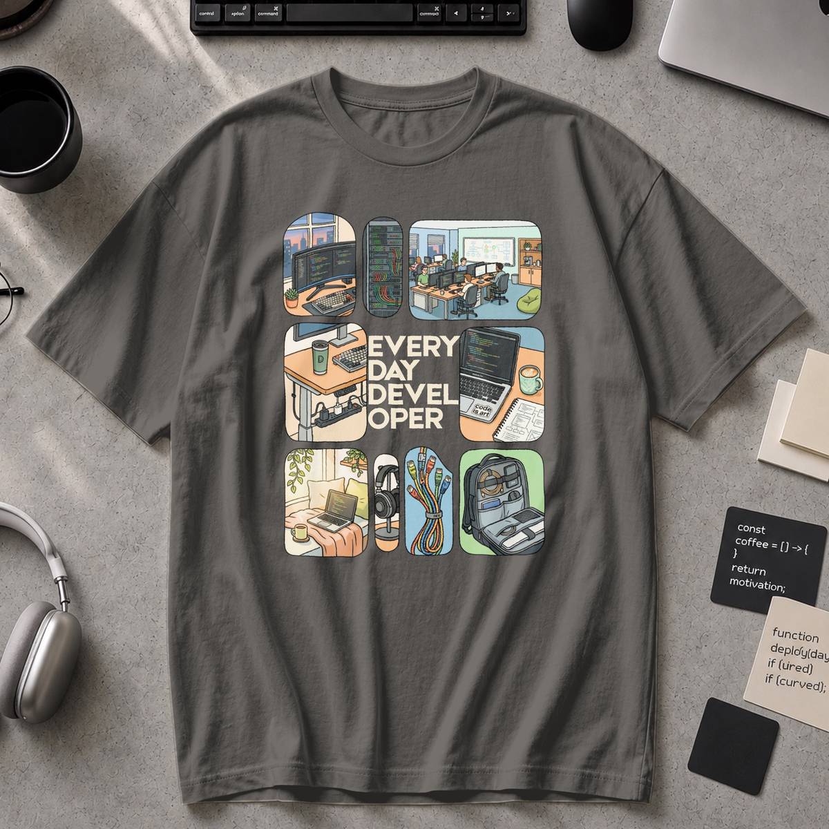 Every Day Developer Premium Shirt - Pepper