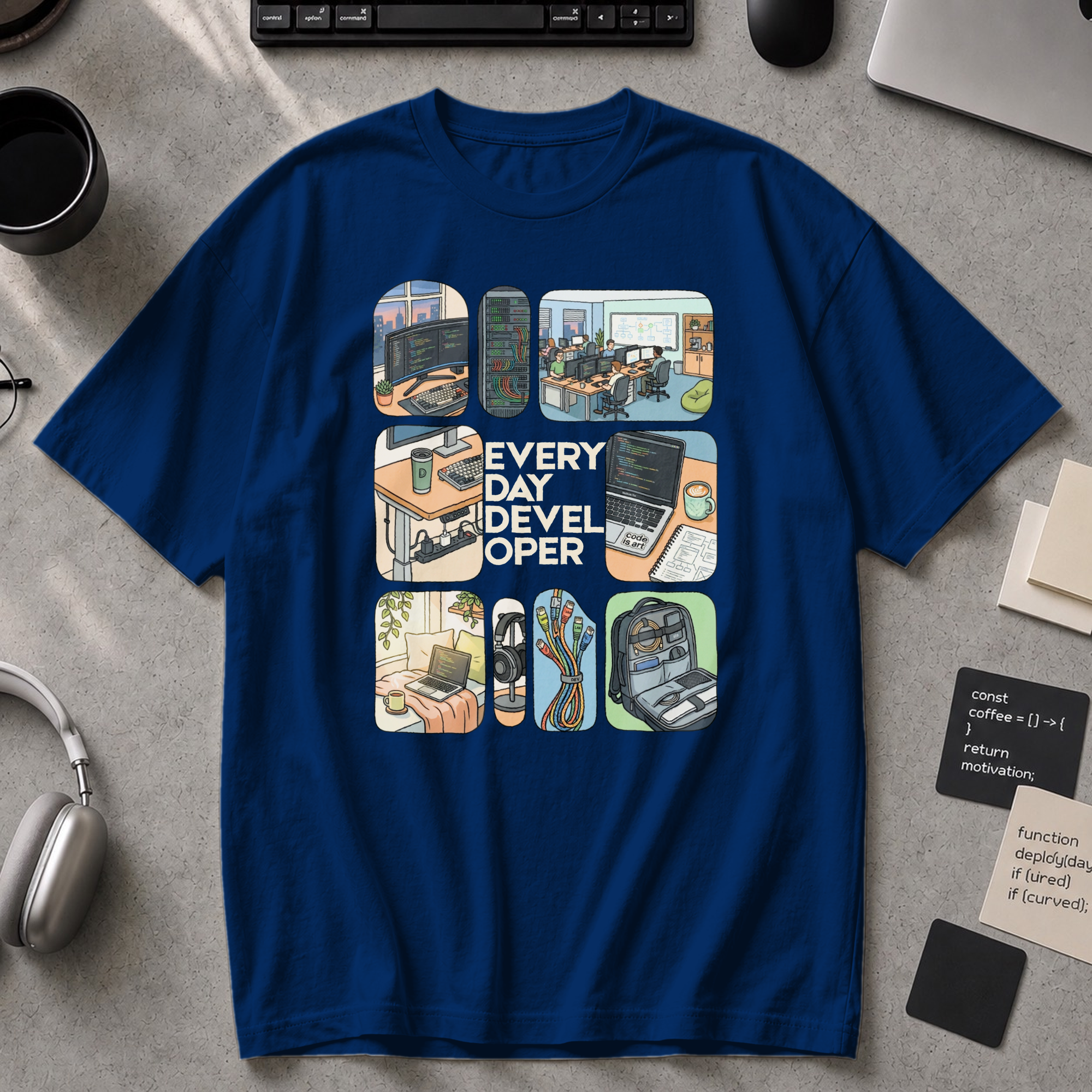 Every Day Developer Premium Shirt - True Navy