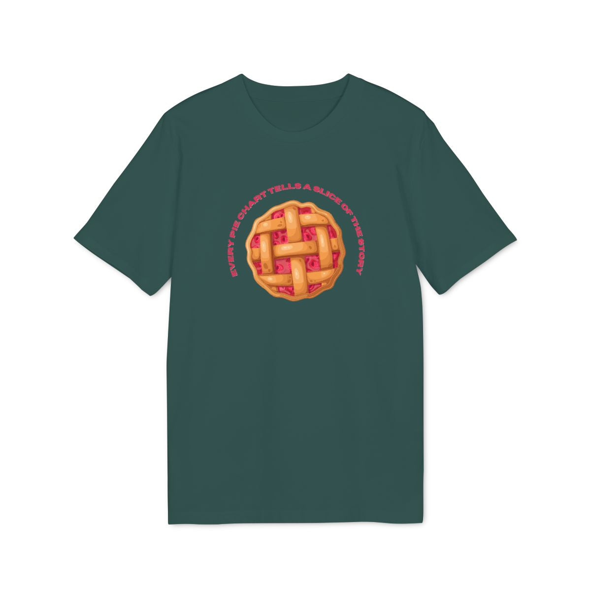 Every Pie Chart Tells a Story Shirt — Glazed Green — EU Creator 2.0 front mockup