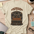 Everything Is Staged for Sacrifice Shirt — Natural storefront mockup