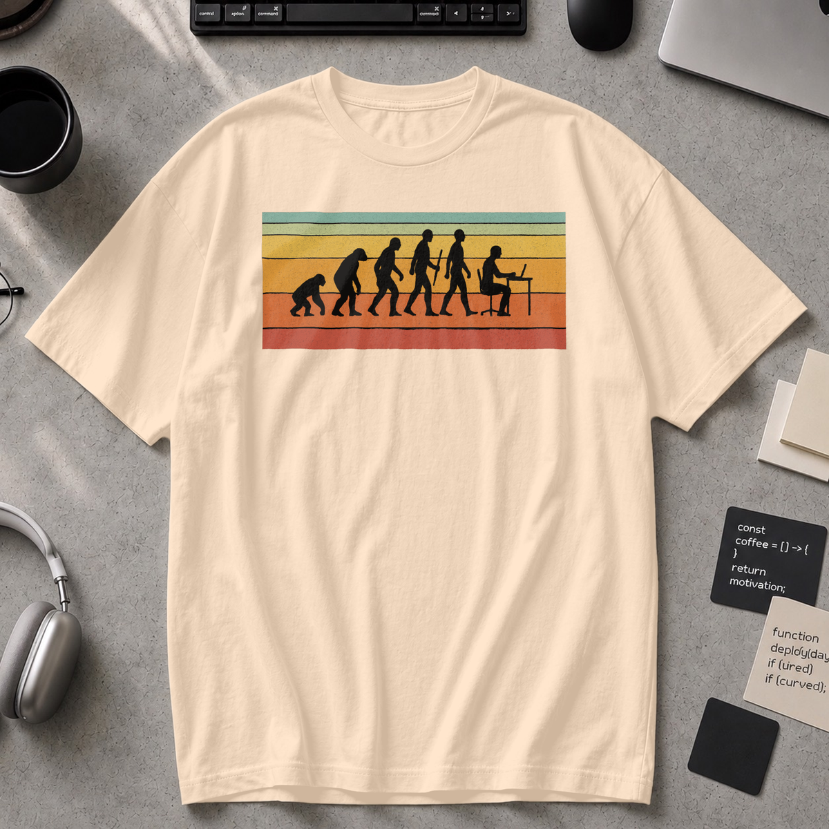 evolution of developers Premium Shirt - Ivory