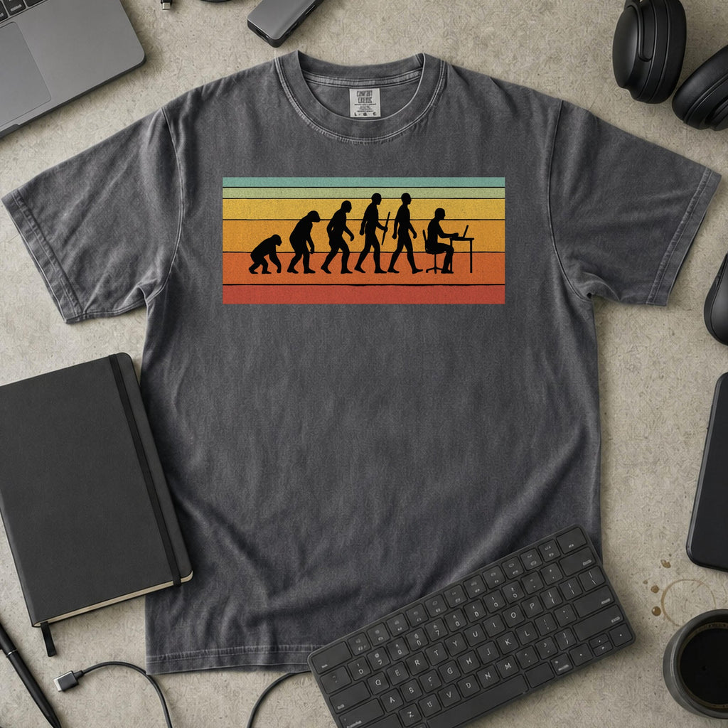 evolution of developers Premium Shirt — pepper Premium Shirt mock-up