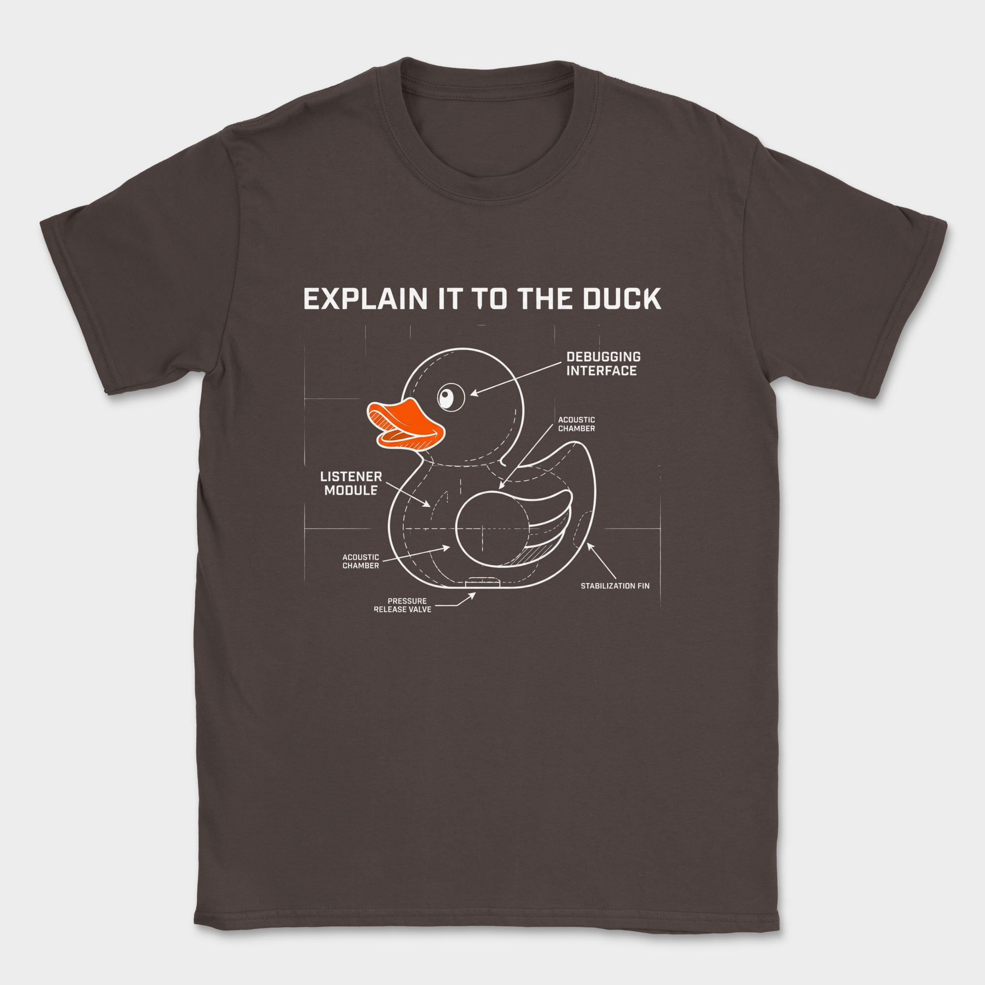 explain it to the duck shirt — Dark Chocolate