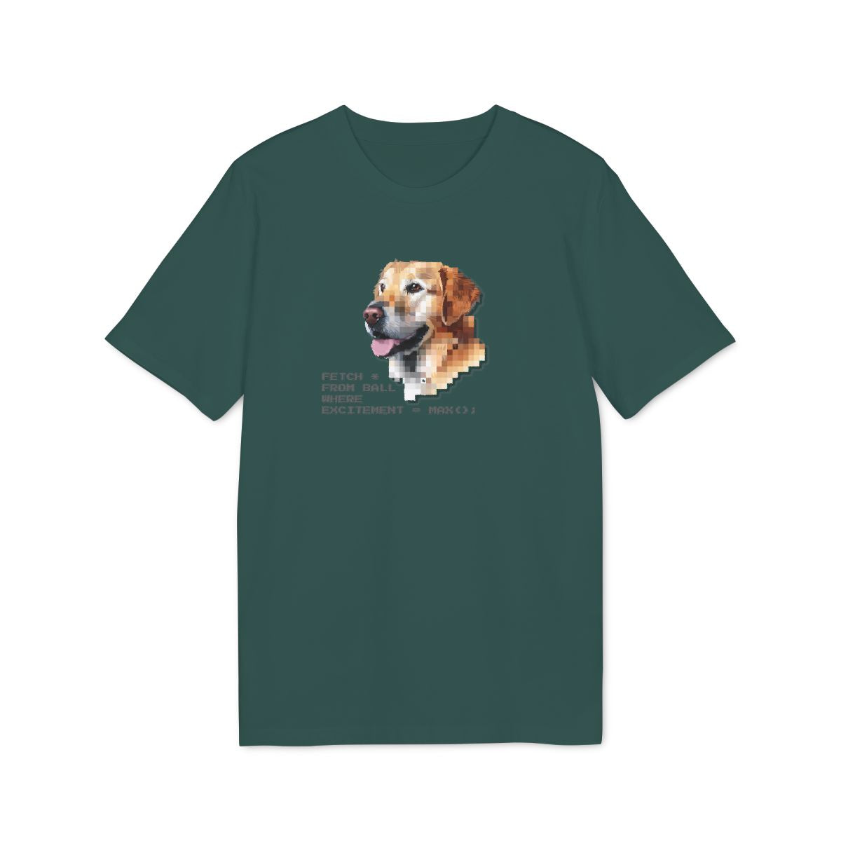 Fetch From Ball Dog SQL Shirt — Glazed Green — EU Creator 2.0 front mockup
