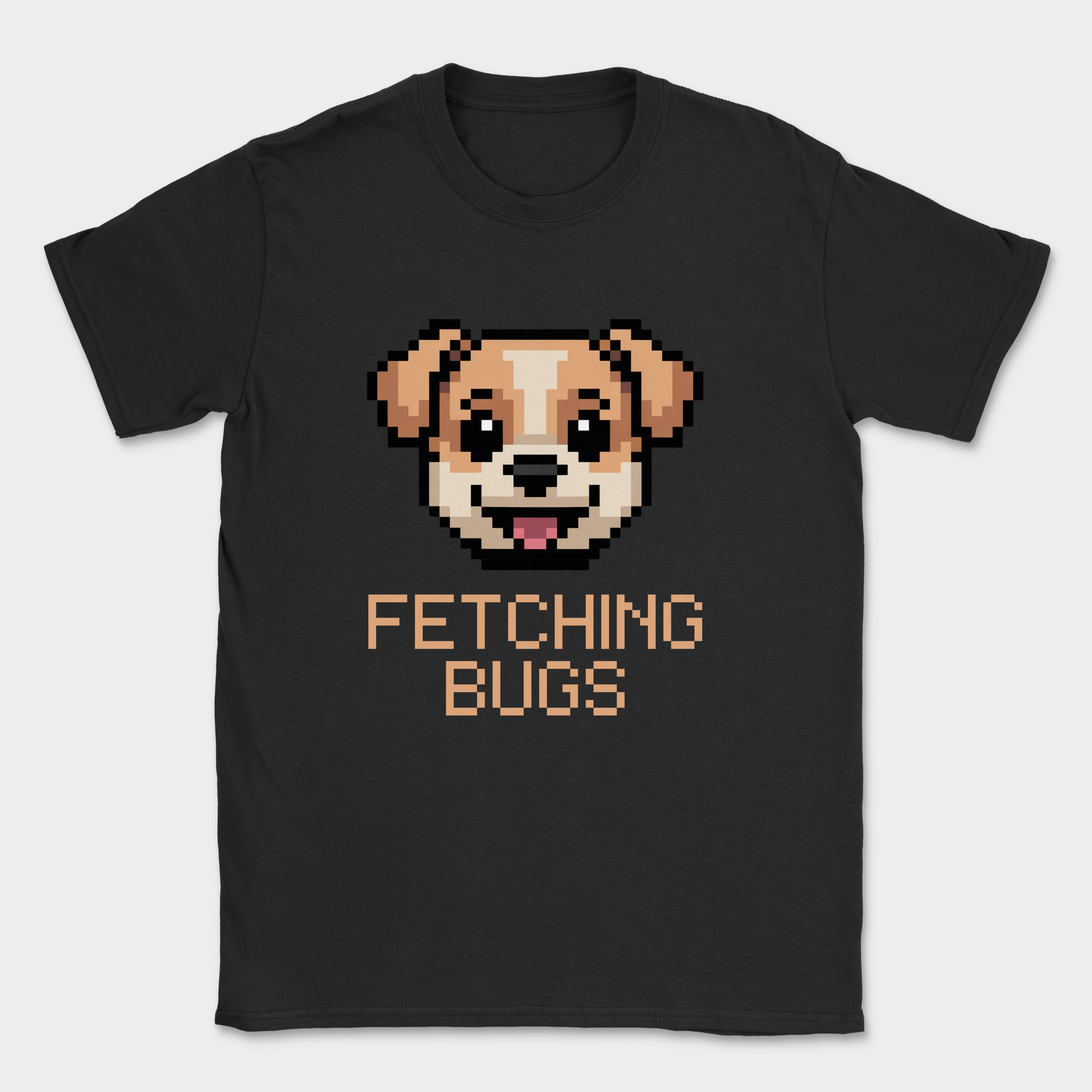 Fetching bugs dogs shirt — Black