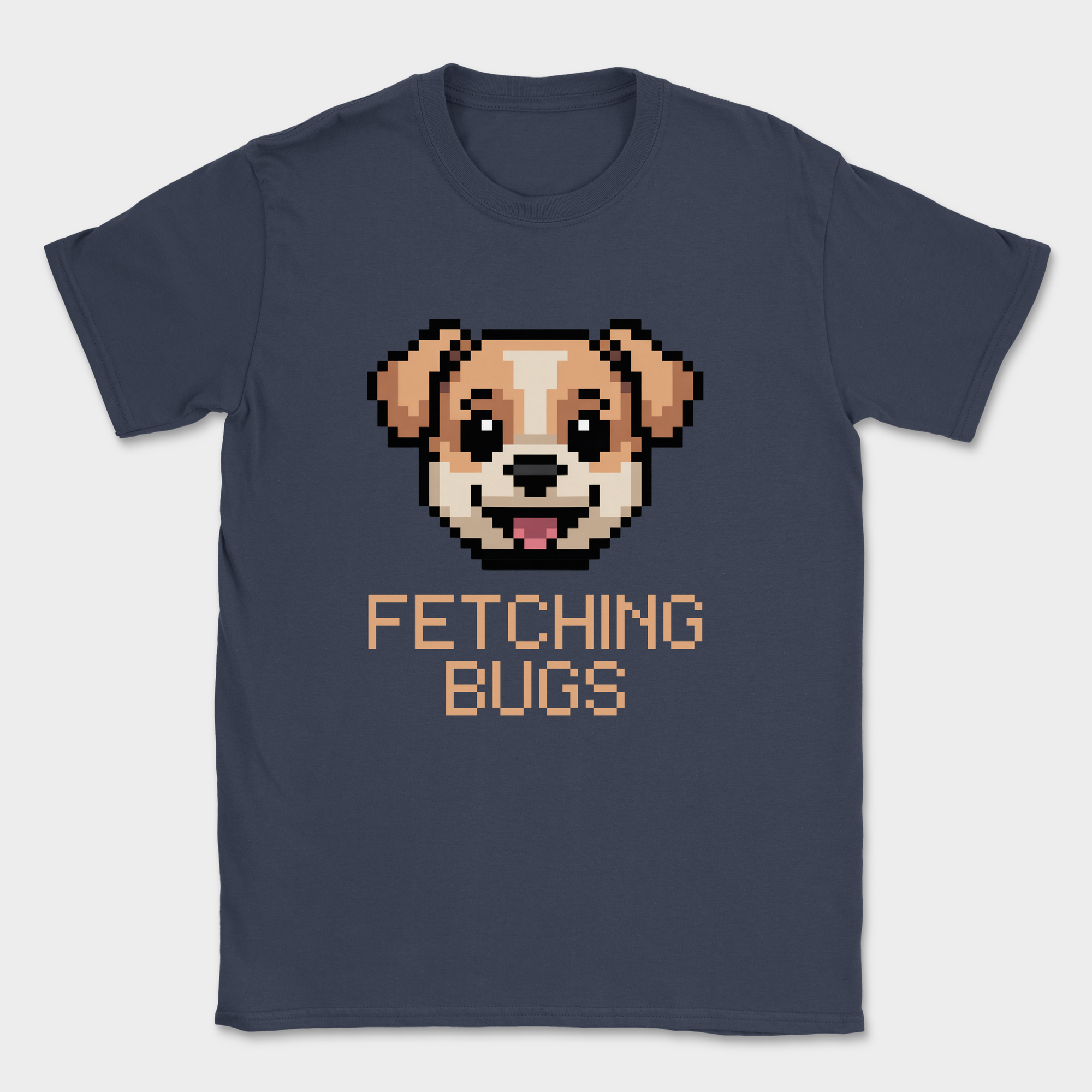 Fetching bugs dogs shirt — Navy