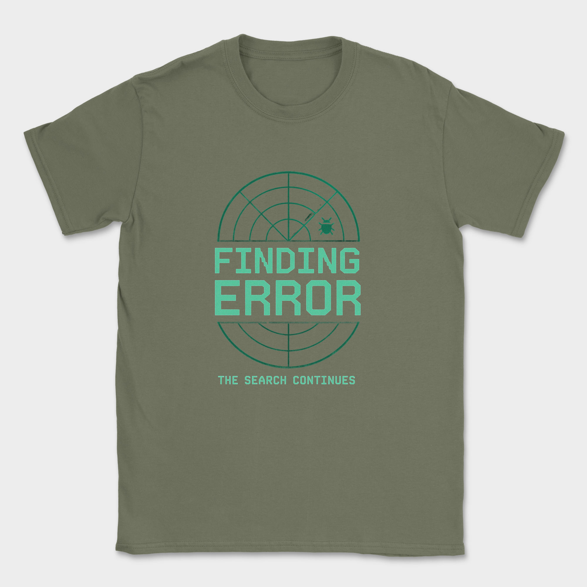 Finding Error Bug shirt — Military Green