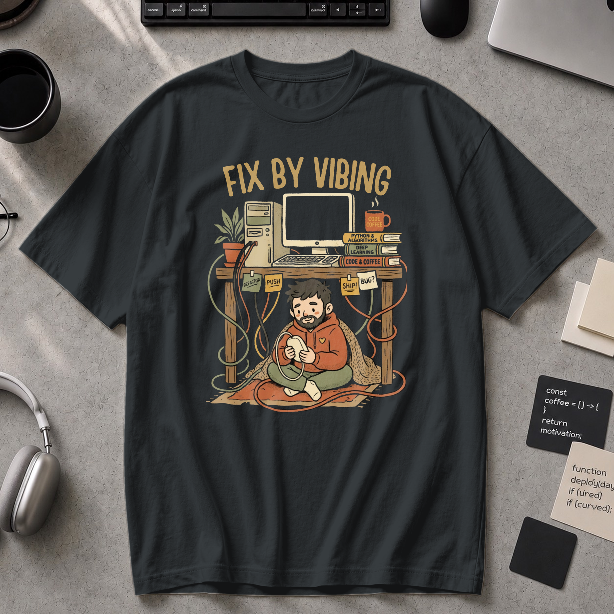 Fix By Vibing Premium Shirt - Black