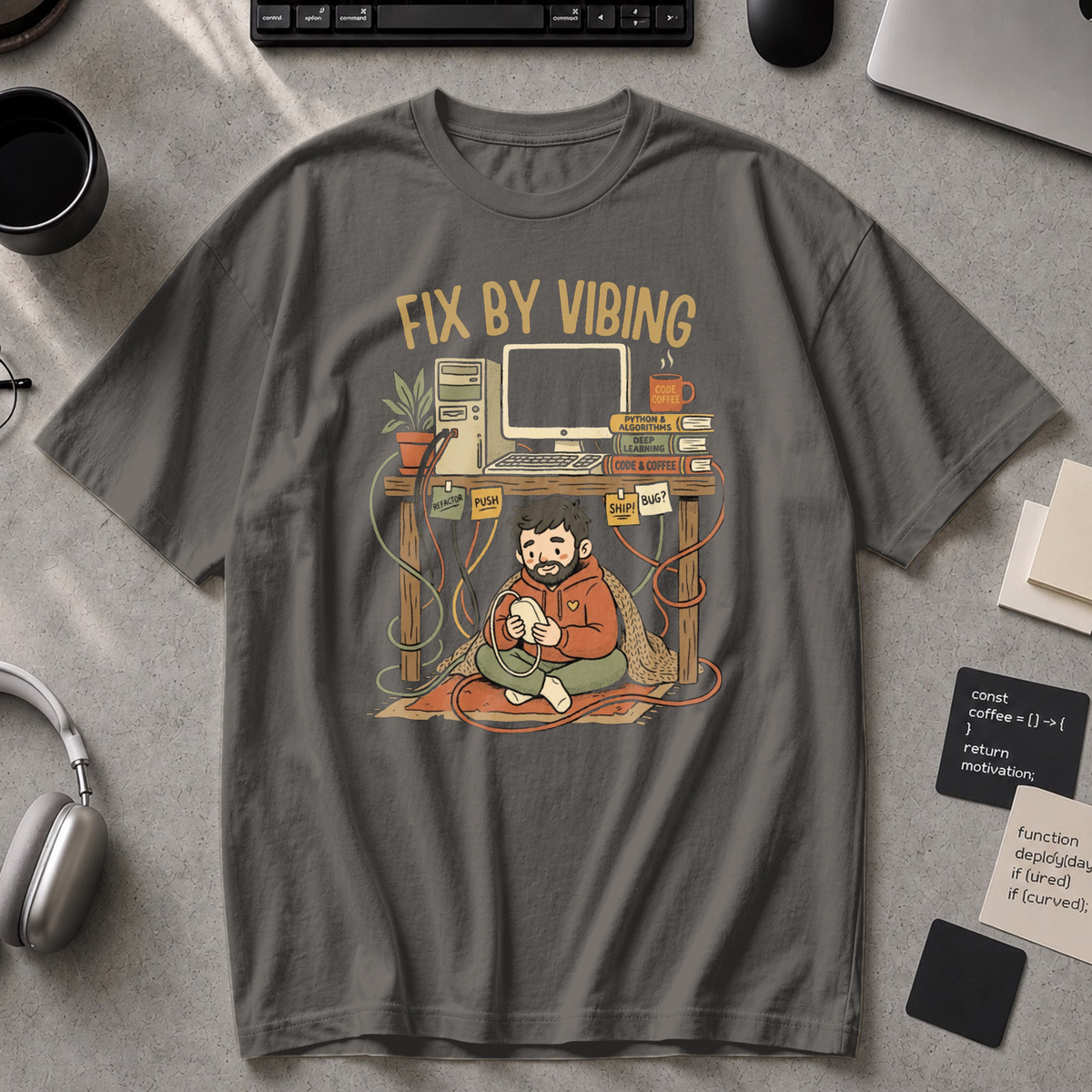 Fix By Vibing Premium Shirt - Pepper