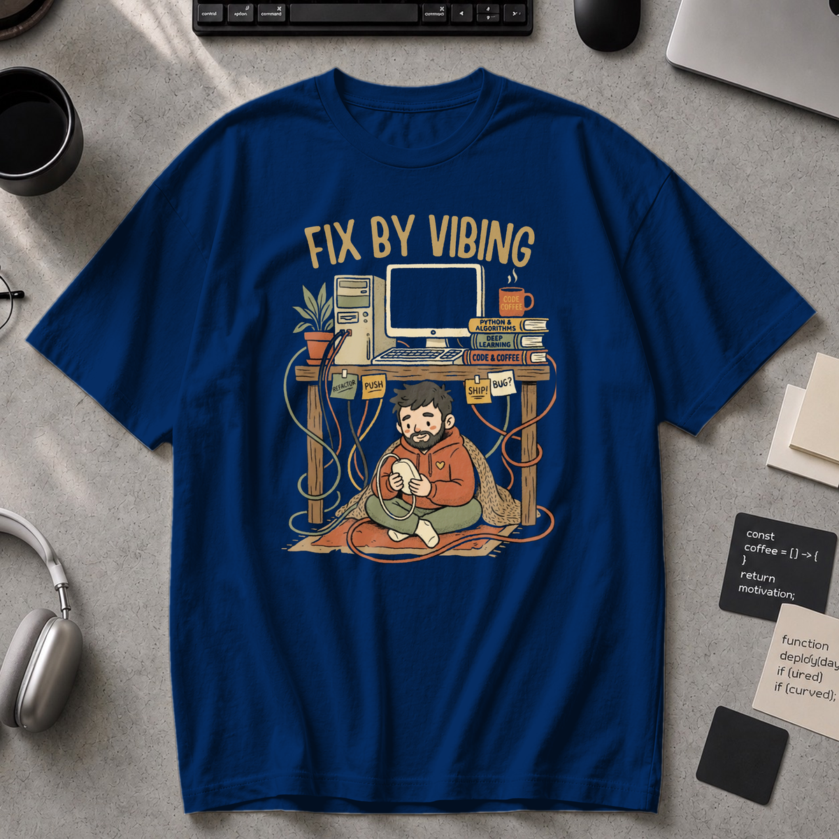 Fix By Vibing Premium Shirt - True Navy