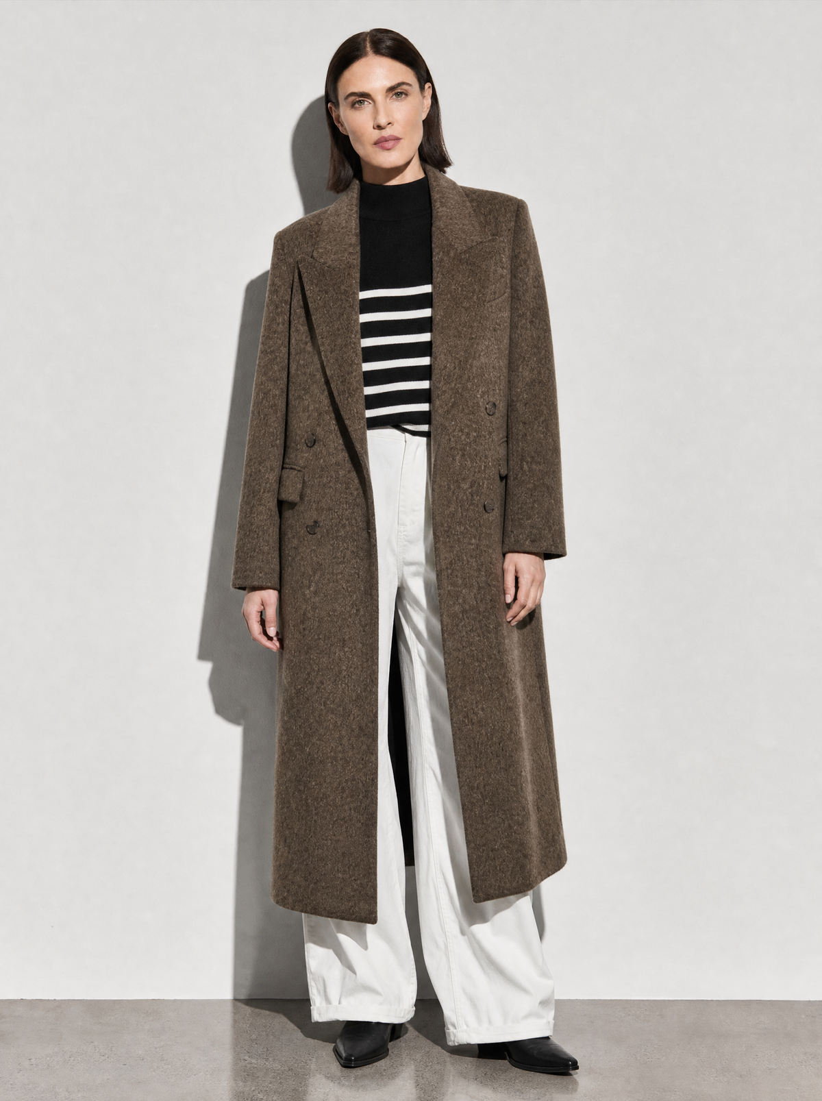 Above-the-knee Long Double-faced Wool Coat For Women - Focus Premium Fabric Finish Main