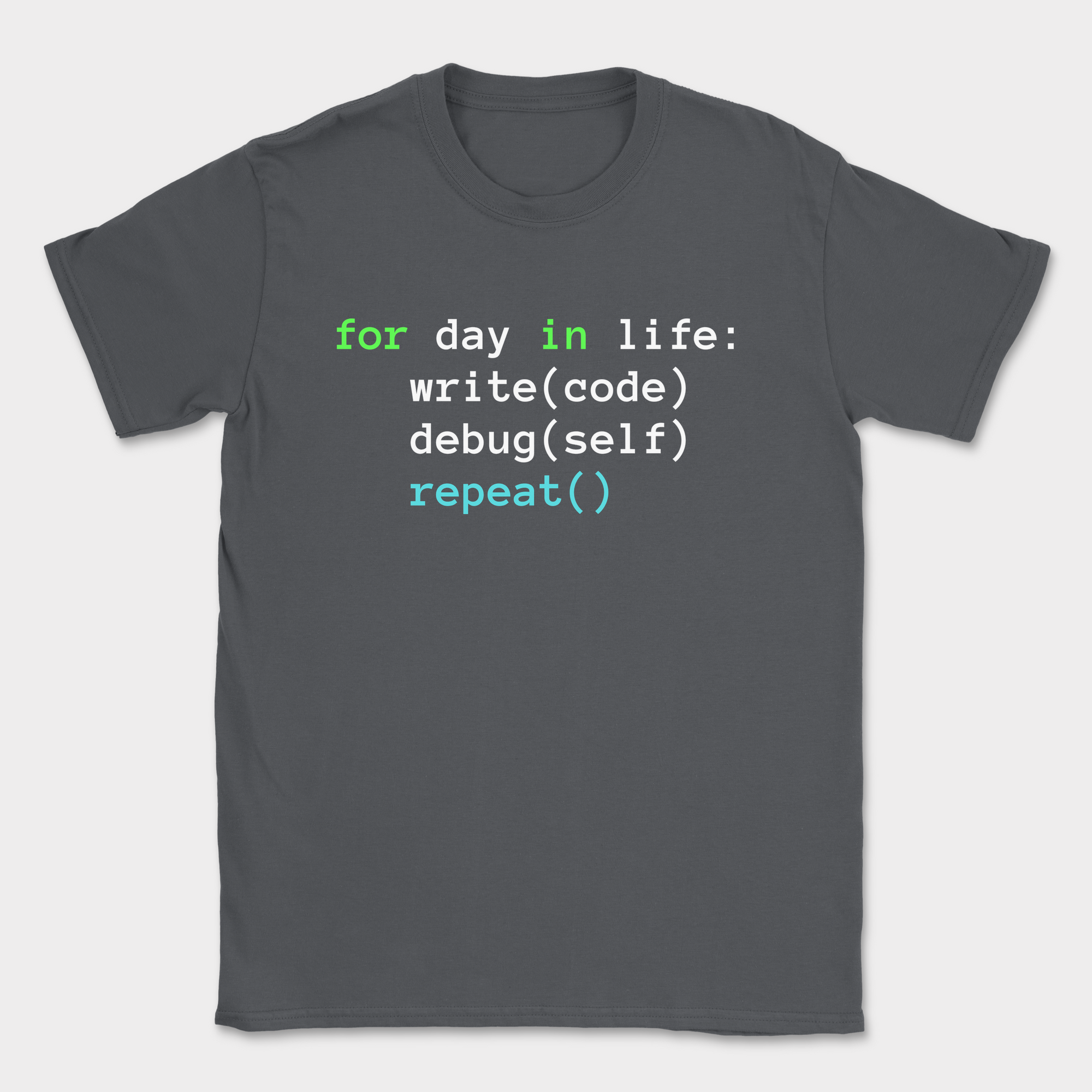 for in day in life shirt — Dark Heather Grey