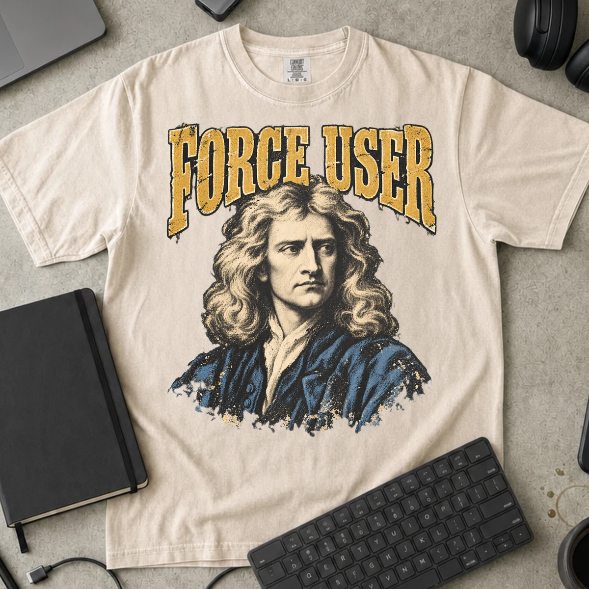 Force User Shirt — Ivory Comfort Colors 1717 flat lay