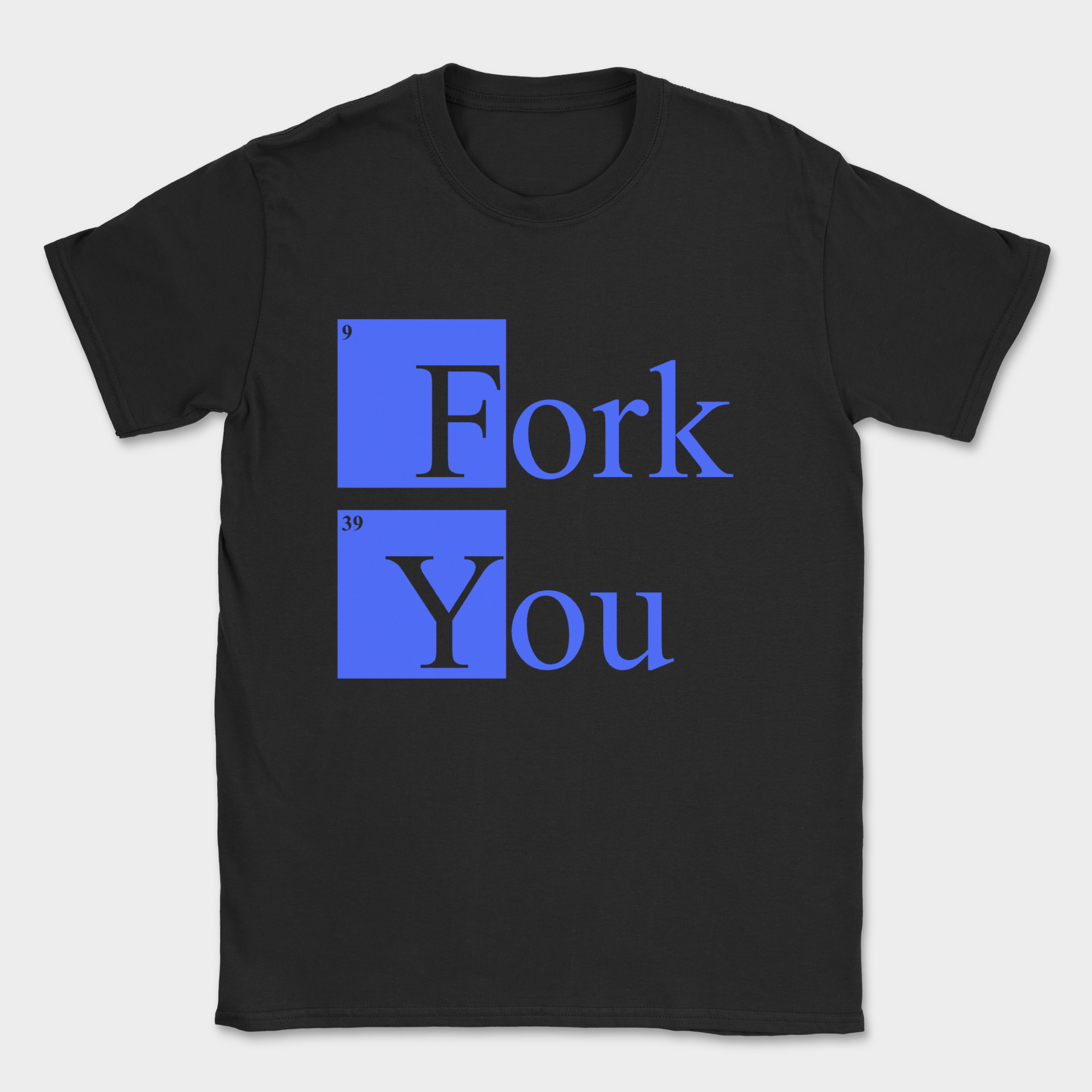 fork you shirt — Black