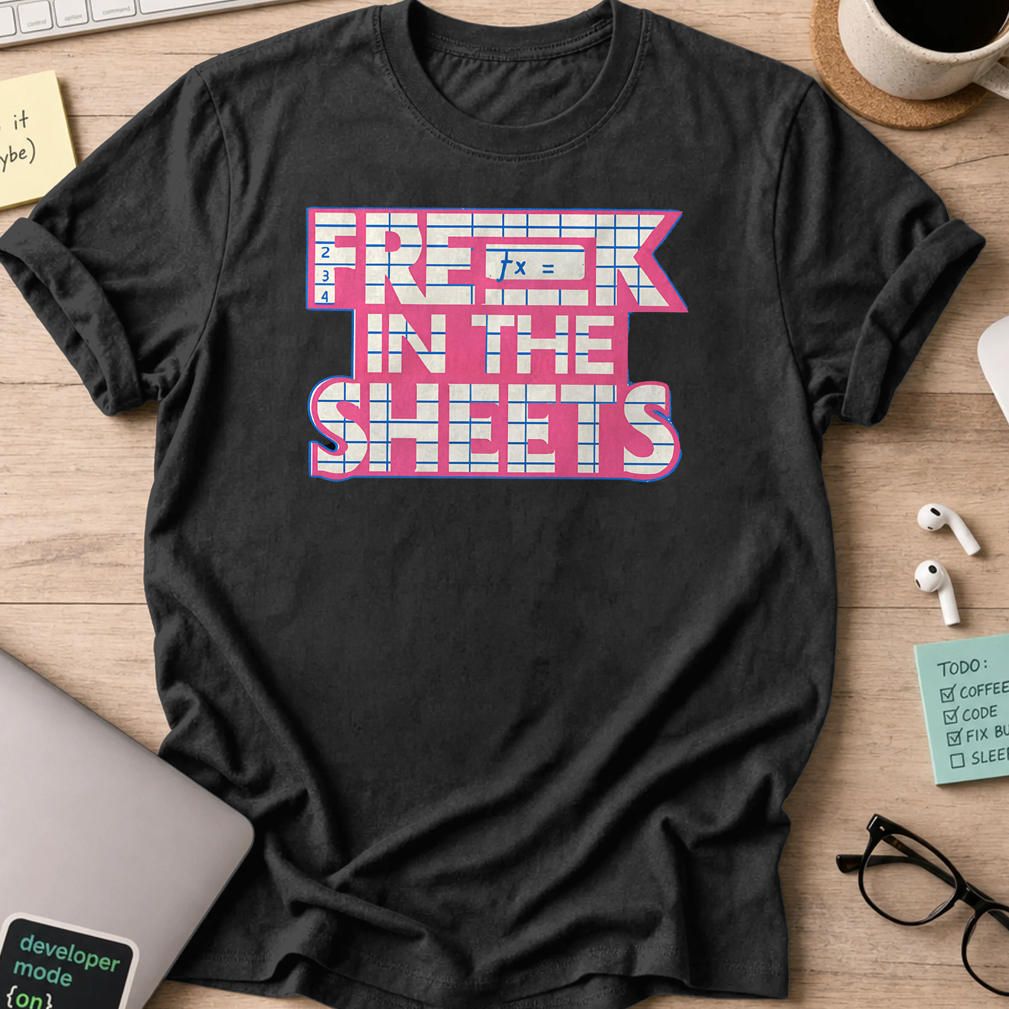 freak in the sheets shirt - Black