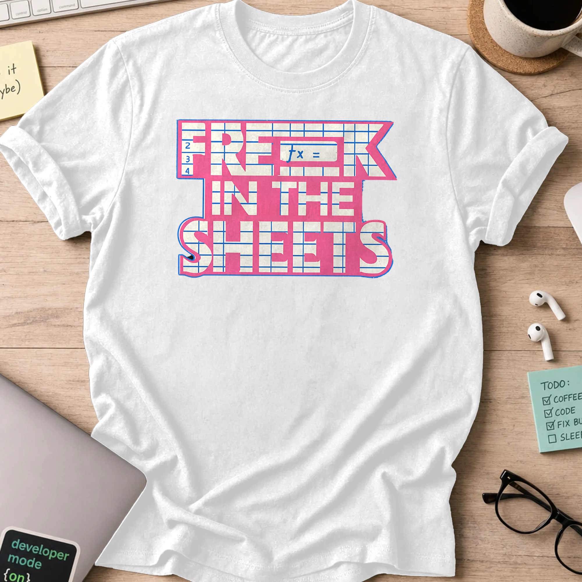 freak in the sheets shirt - White
