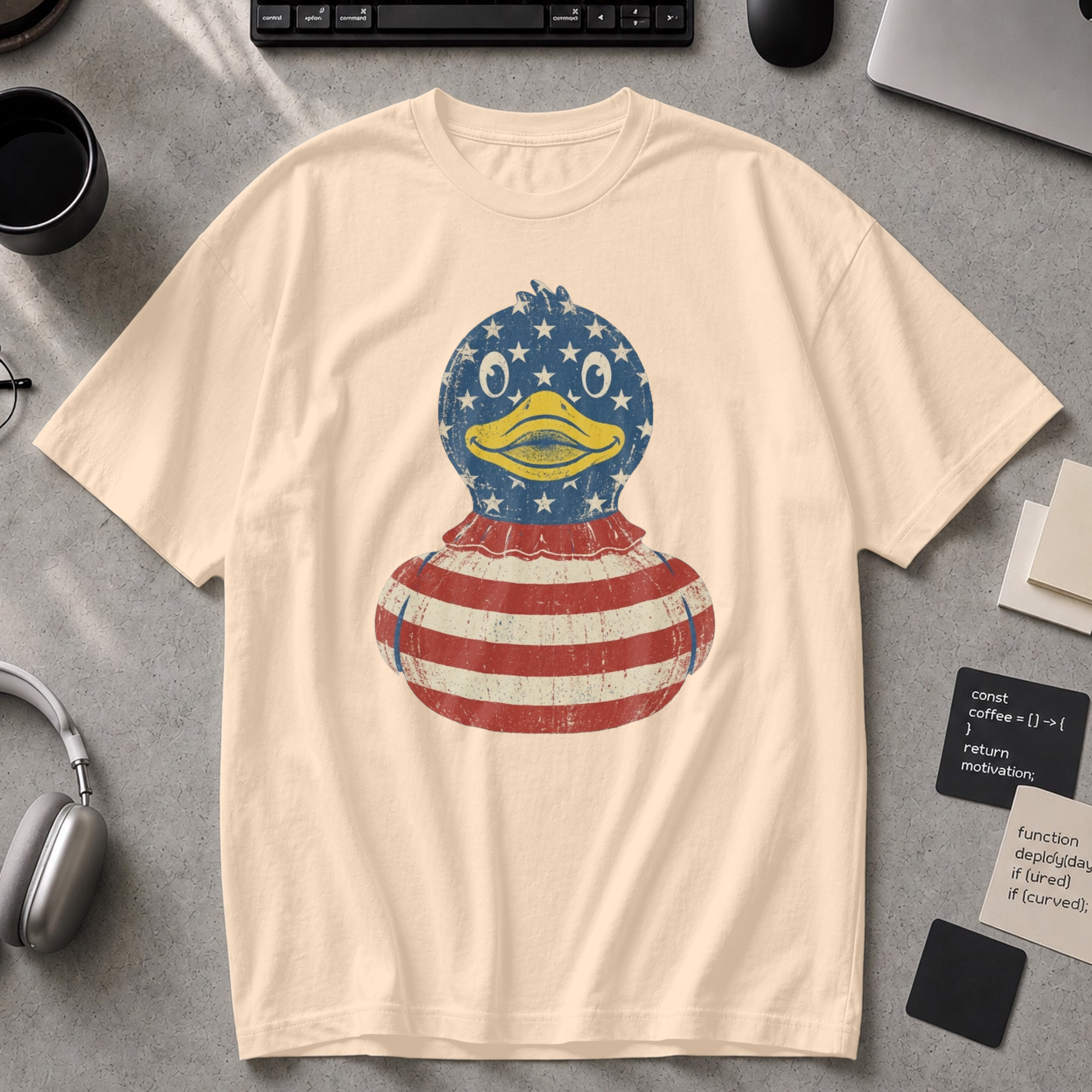 Freedom Debug Duck Premium Shirt - Ivory