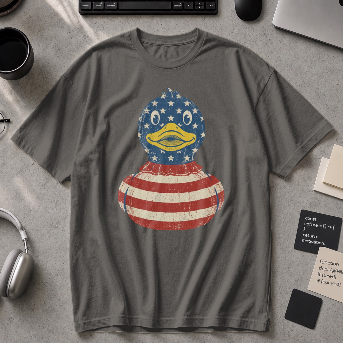 Freedom Debug Duck Premium Shirt - Pepper