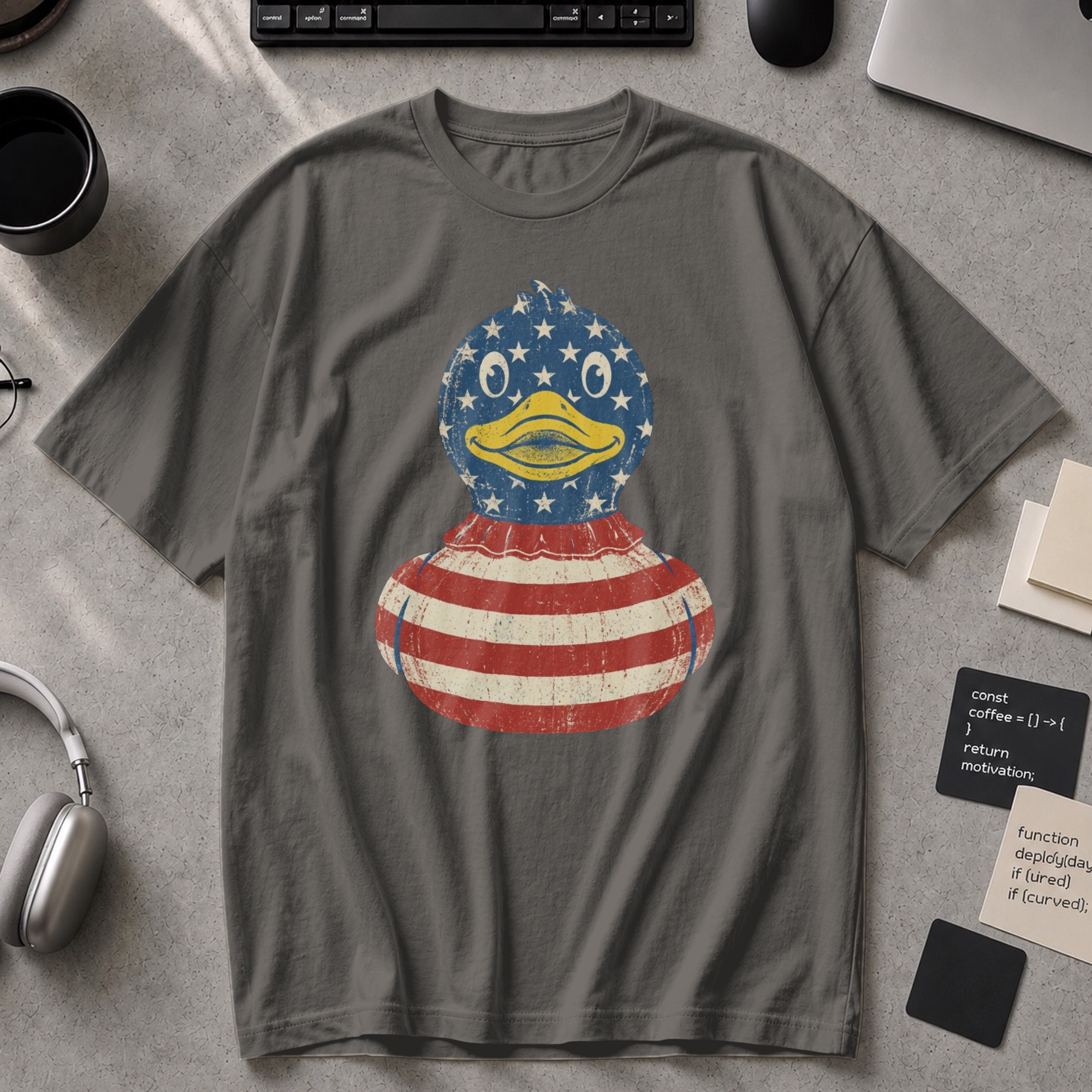 Freedom Debug Duck Premium Shirt - Pepper