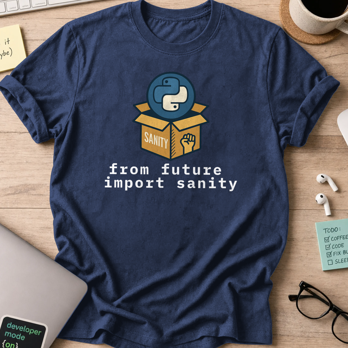 from future import sanity shirt - Navy