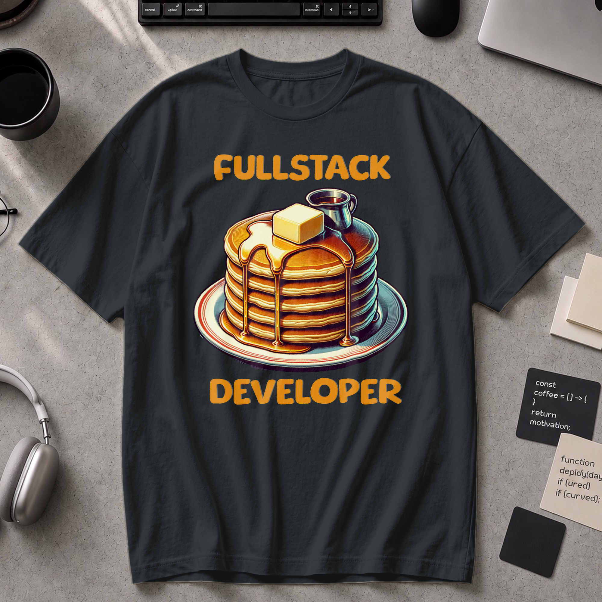 Fullstack Engineer - Pancake Premium Shirt - Black
