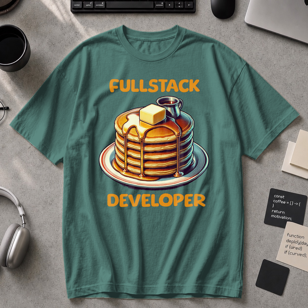 Fullstack Engineer - Pancake Premium Shirt - Blue Spruce