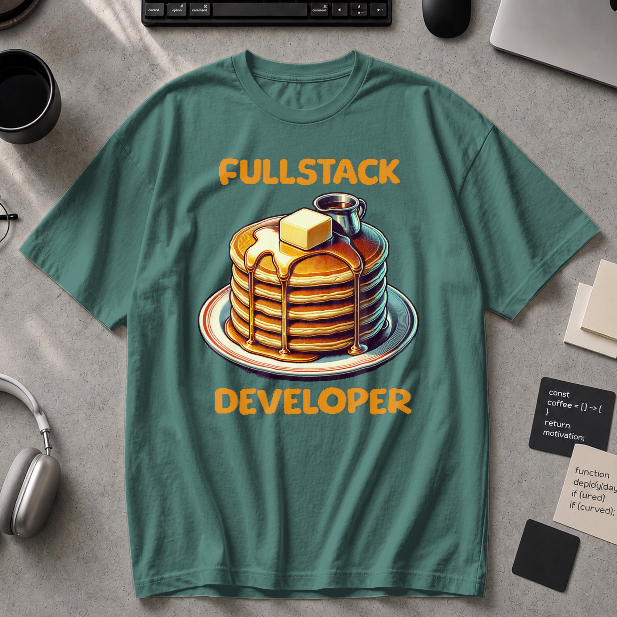 Fullstack Engineer - Pancake Premium Shirt - Blue Spruce