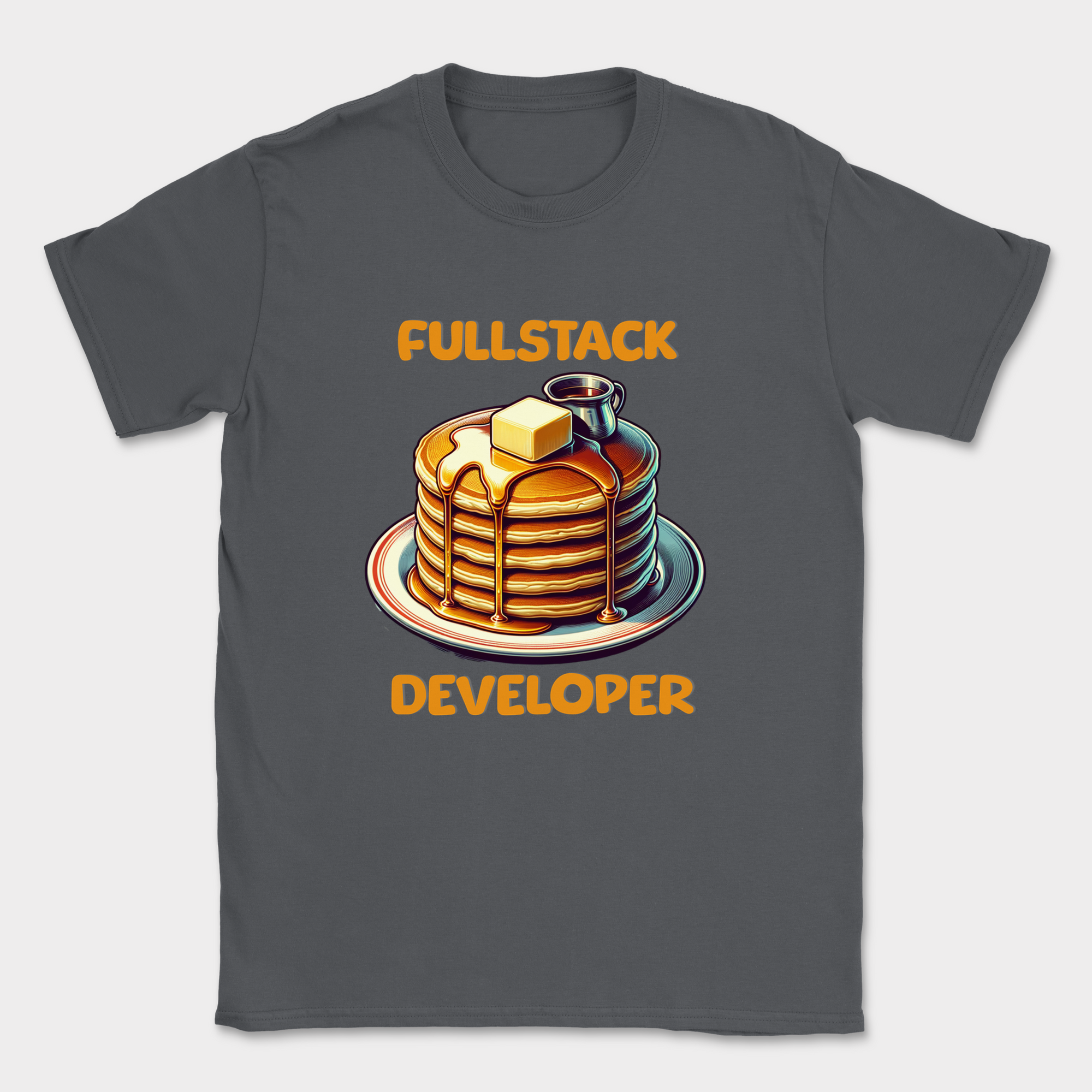 Fullstack Engineer - Pancake shirt — Dark Heather Grey