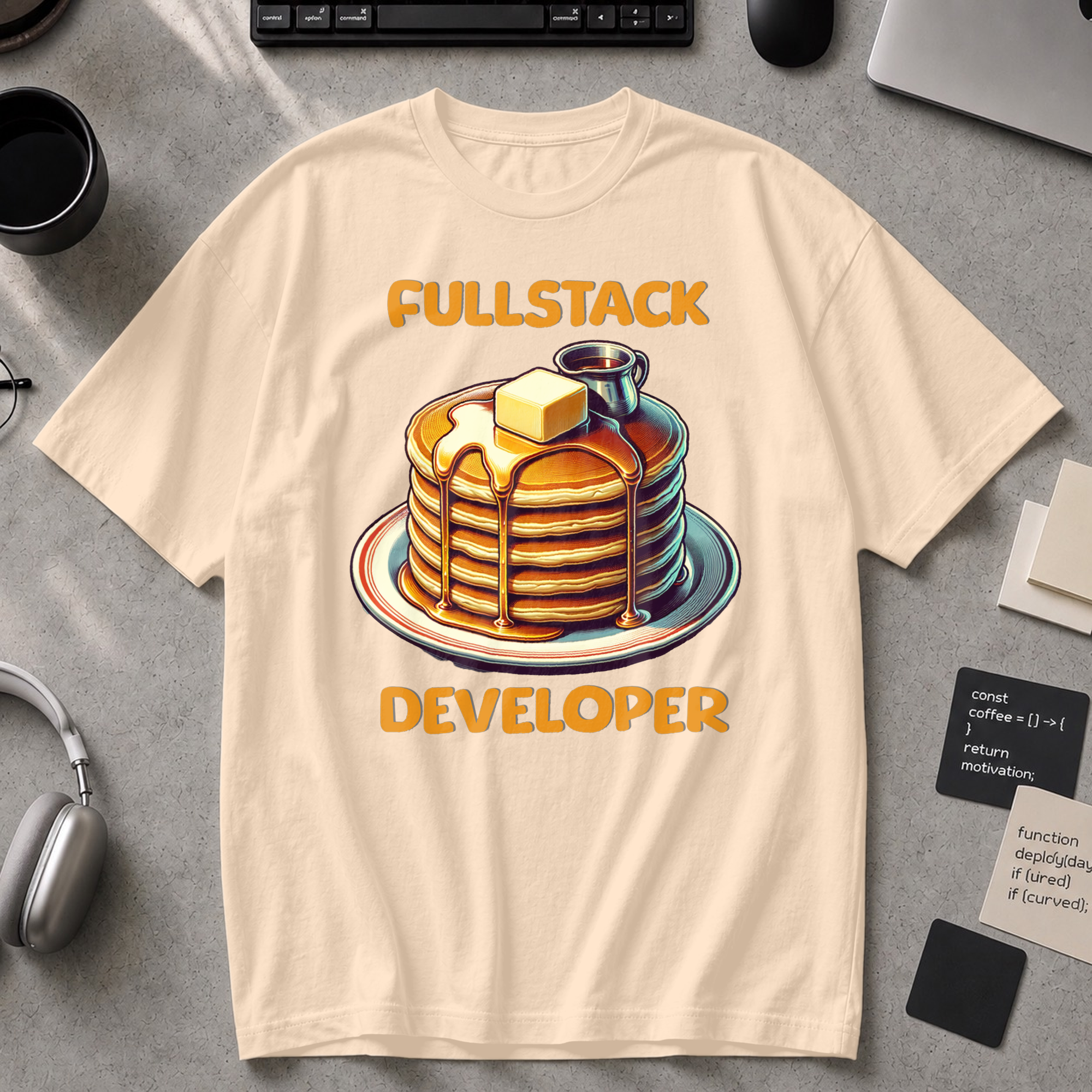 Fullstack Engineer - Pancake Premium Shirt - Ivory