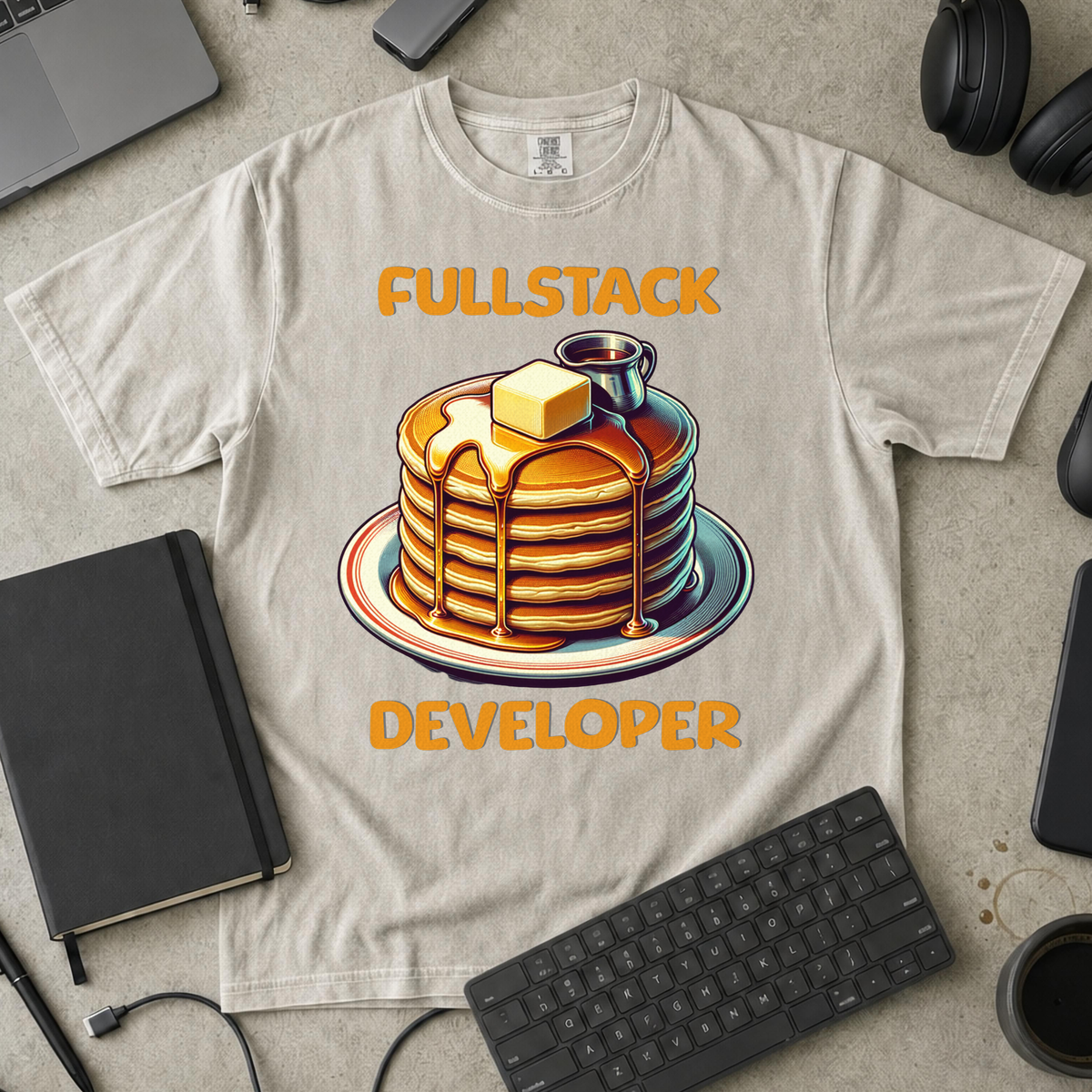 Fullstack Engineer - Pancake Premium Shirt — ivory Premium Shirt mock-up