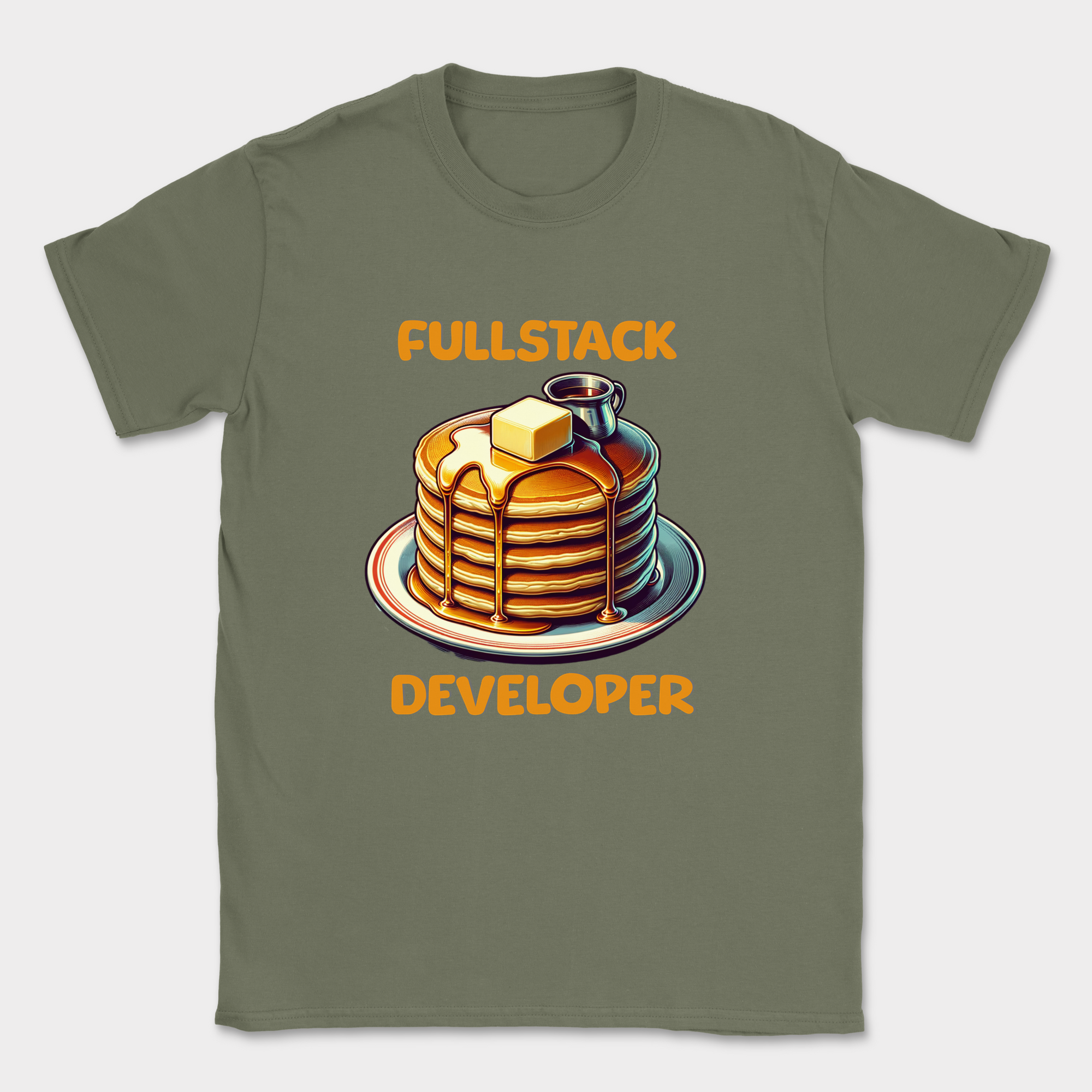 Fullstack Engineer - Pancake shirt — Military Green