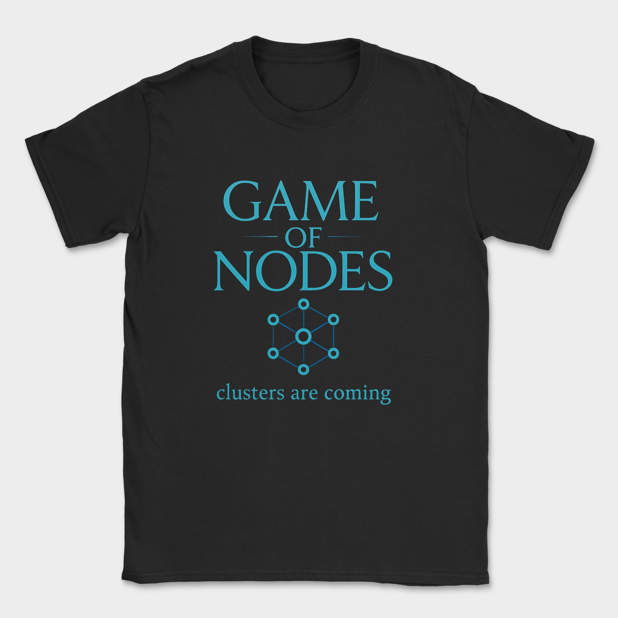 game of nodes shirt — Black