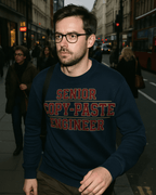 Code Culture senior copy paste engineer sweatshirt funny programmer Sweatshirt in S — Code Culture developer clothing