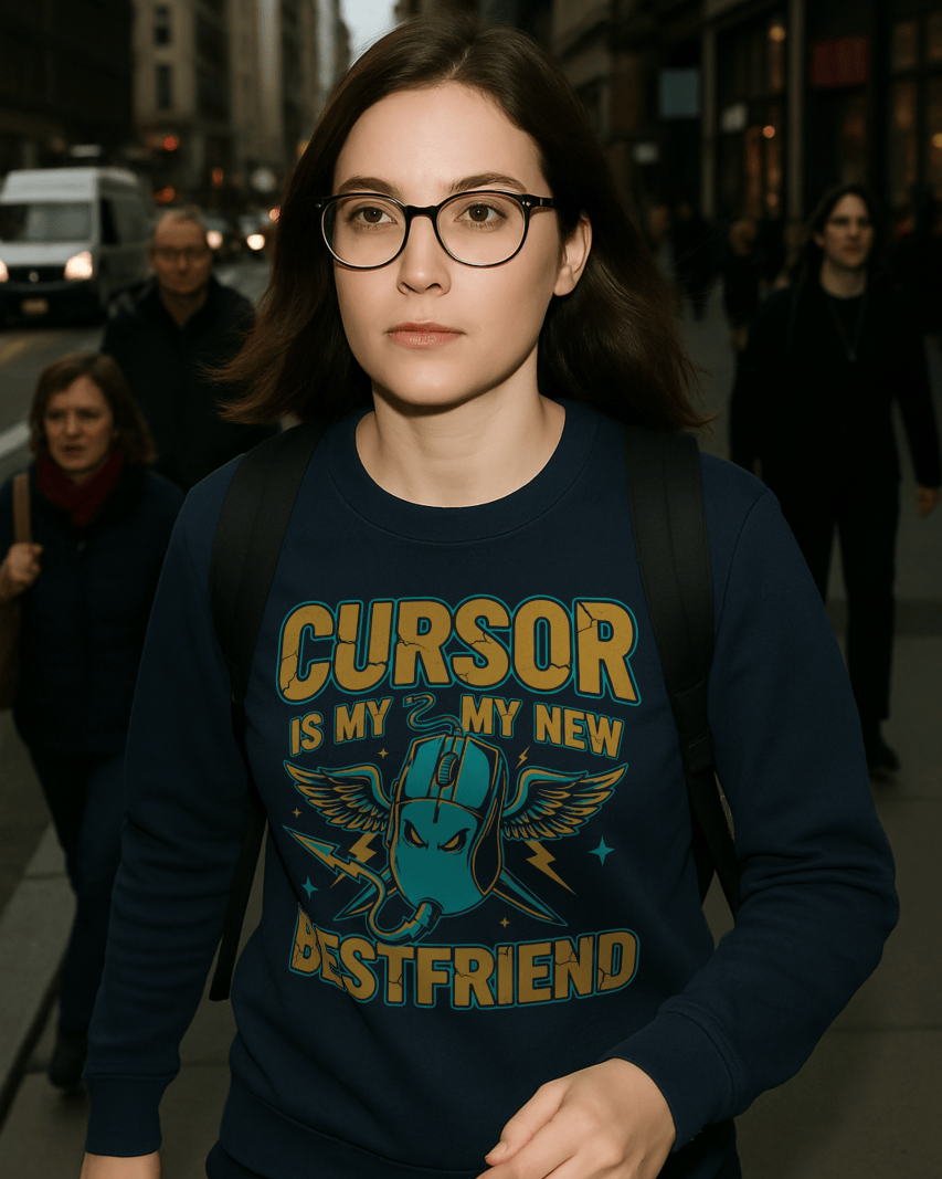Code Culture cursor is my new bestfriend sweatshirt funny programmer Sweatshirt in S — Code Culture developer clothing