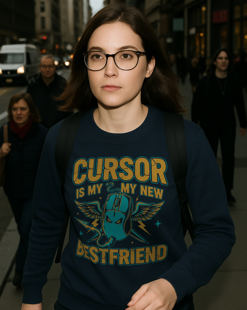cursor is my new bestfriend sweatshirt