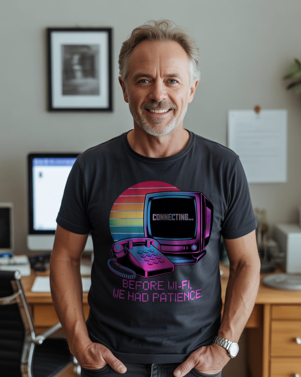 before wifi we had patience shirt