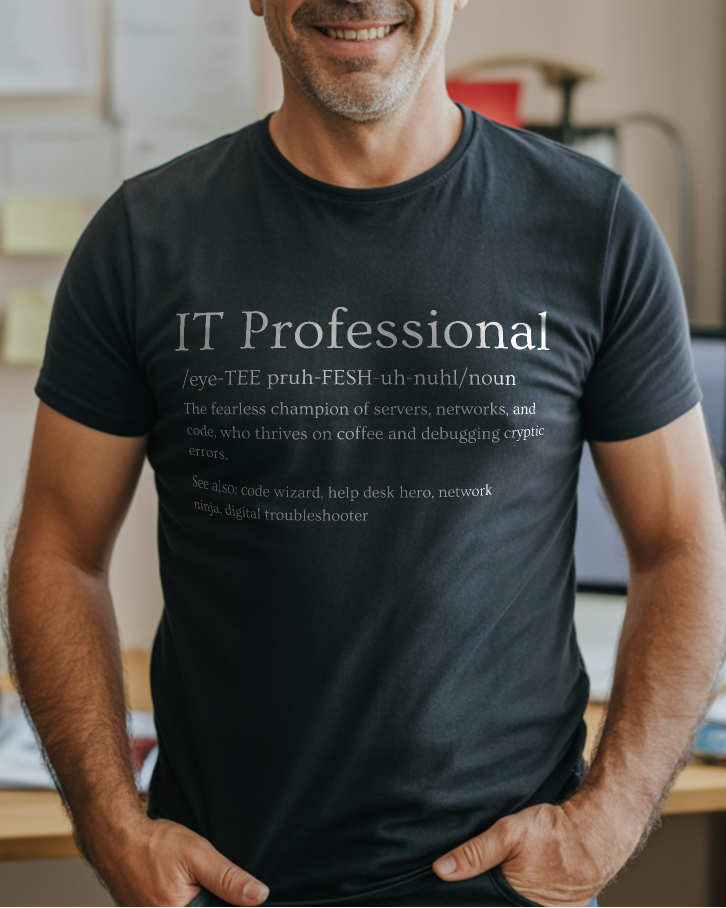 IT professional definition shirt