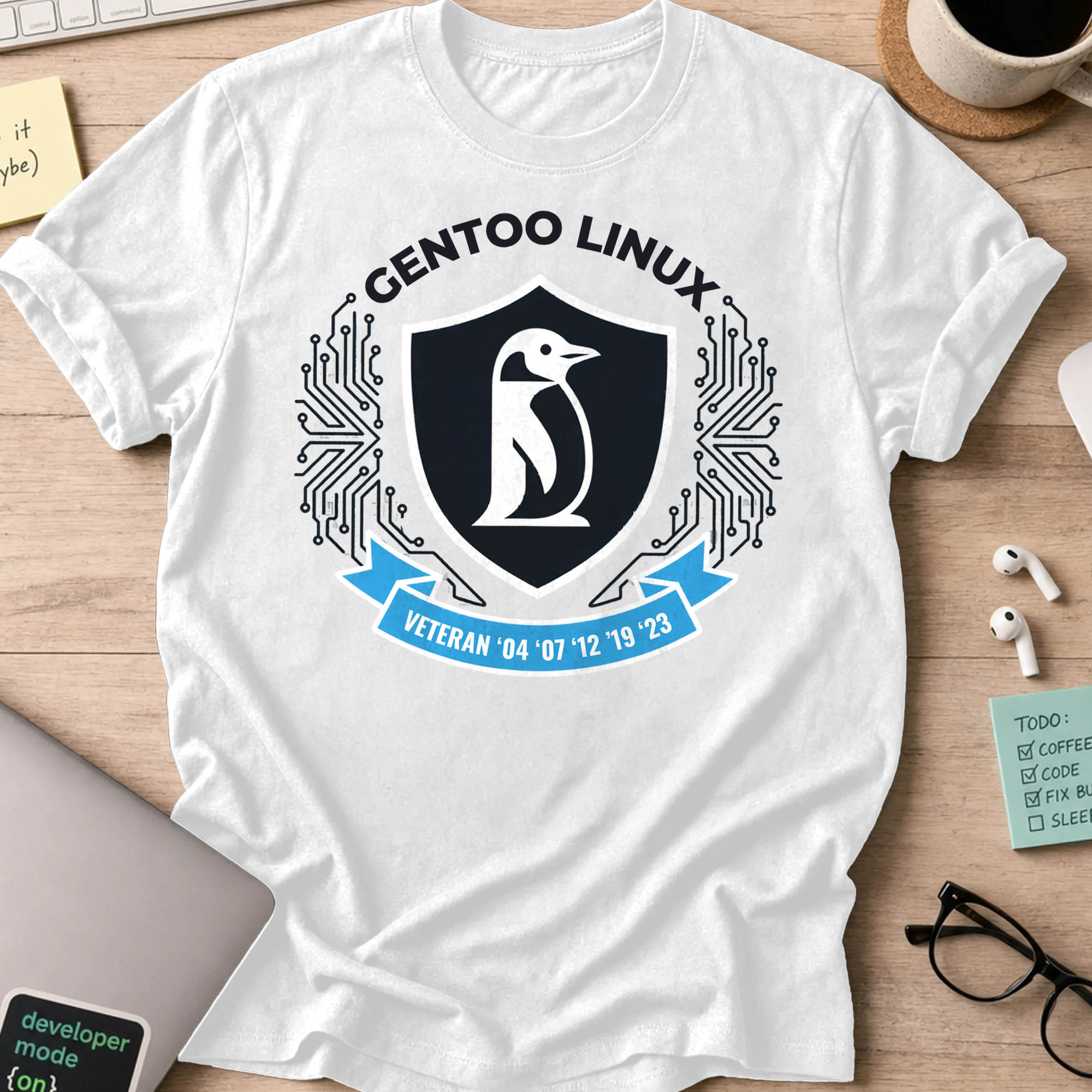 Gentoo Linux Shirt - White