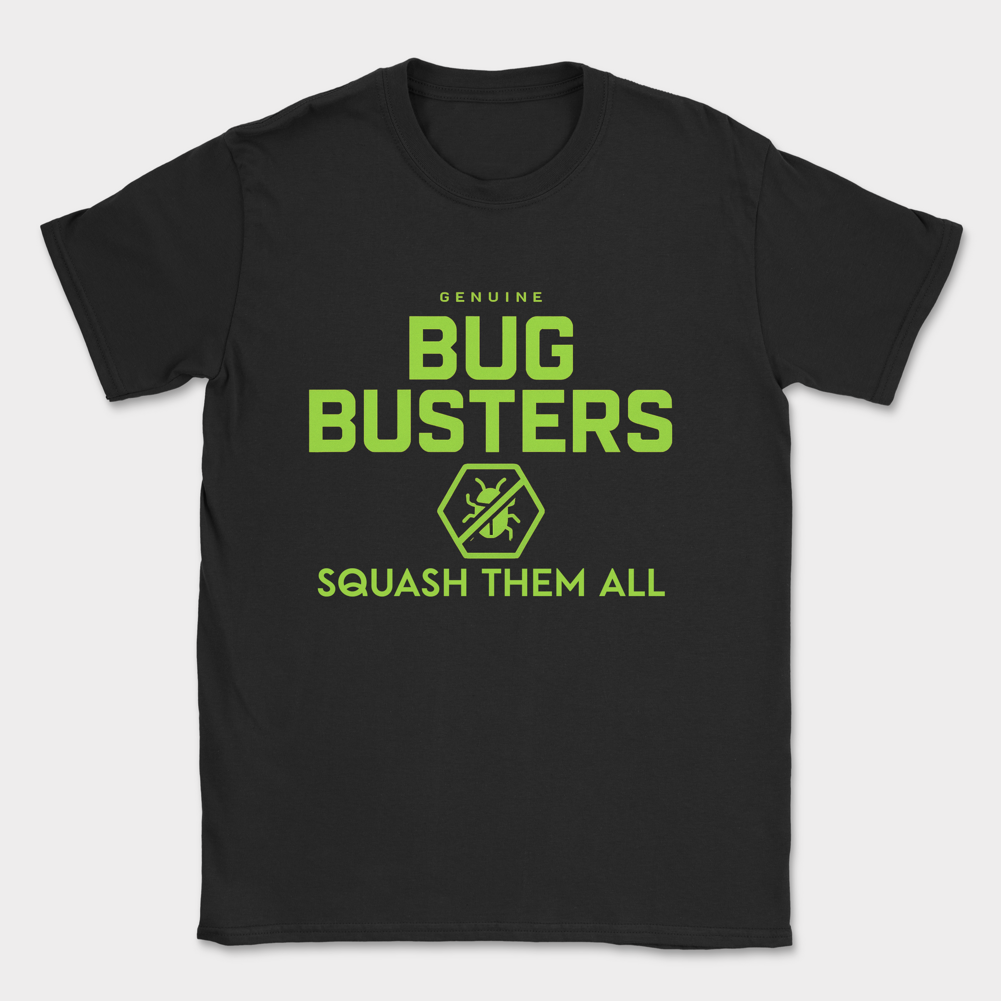 genuine bug buster shirt — Black