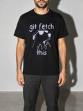git fetch this Graphic IT Nerd T-Shirt – Black detail