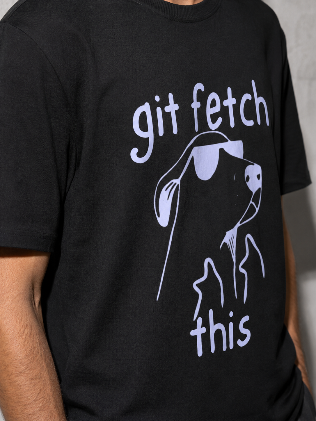git fetch this Graphic IT Nerd T-Shirt – Black macro