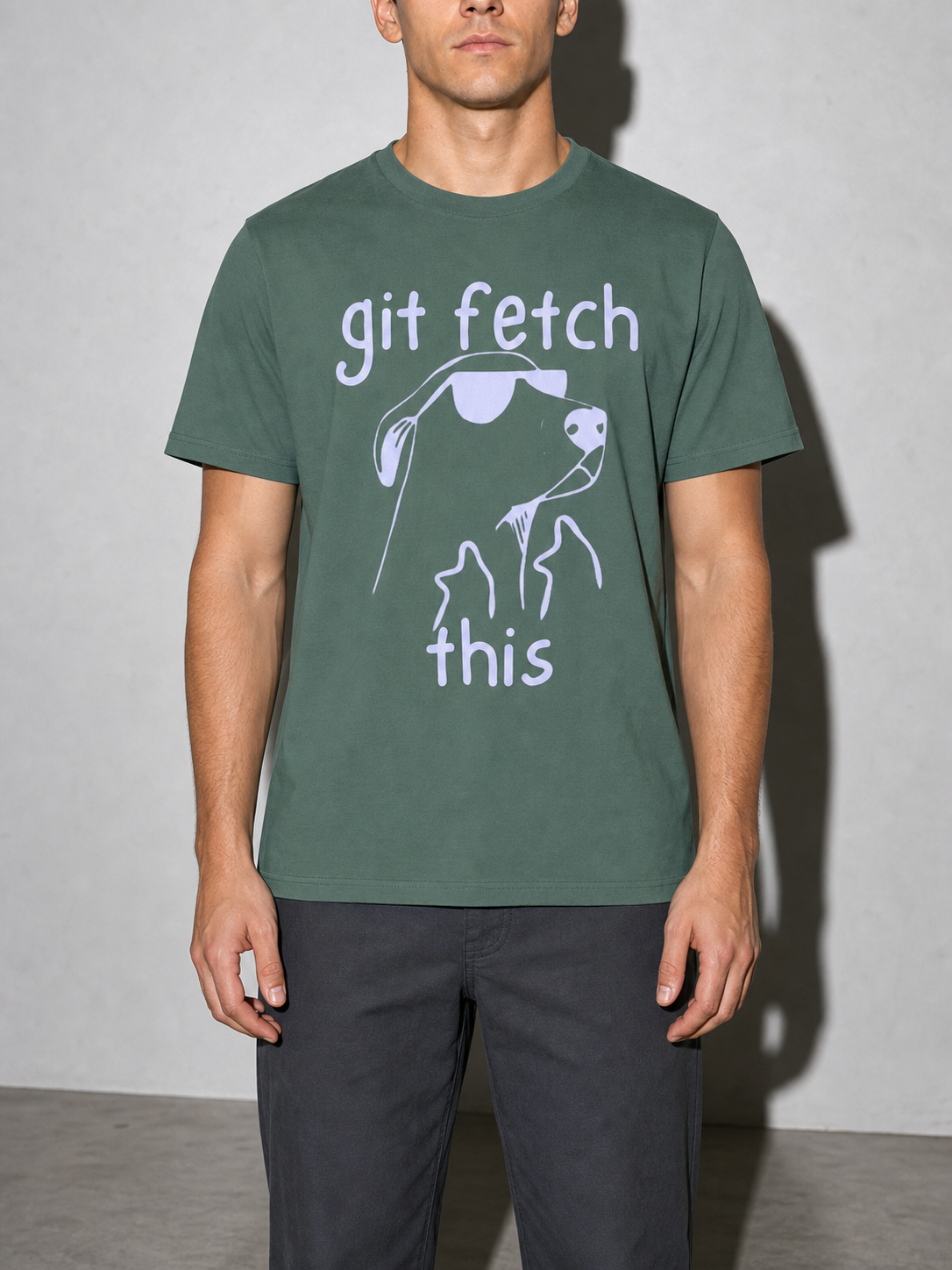 git fetch this Graphic IT Nerd T-Shirt – Blue Spruce detail