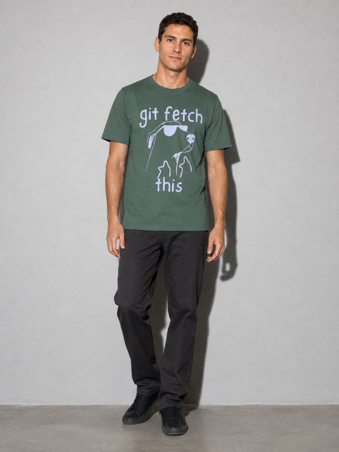 git fetch this Graphic IT Nerd T-Shirt – Blue Spruce full