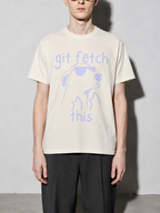 git fetch this Graphic IT Nerd T-Shirt – Ivory detail
