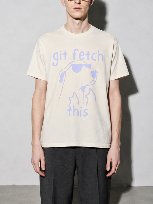 git fetch this Graphic IT Nerd T-Shirt – Ivory detail